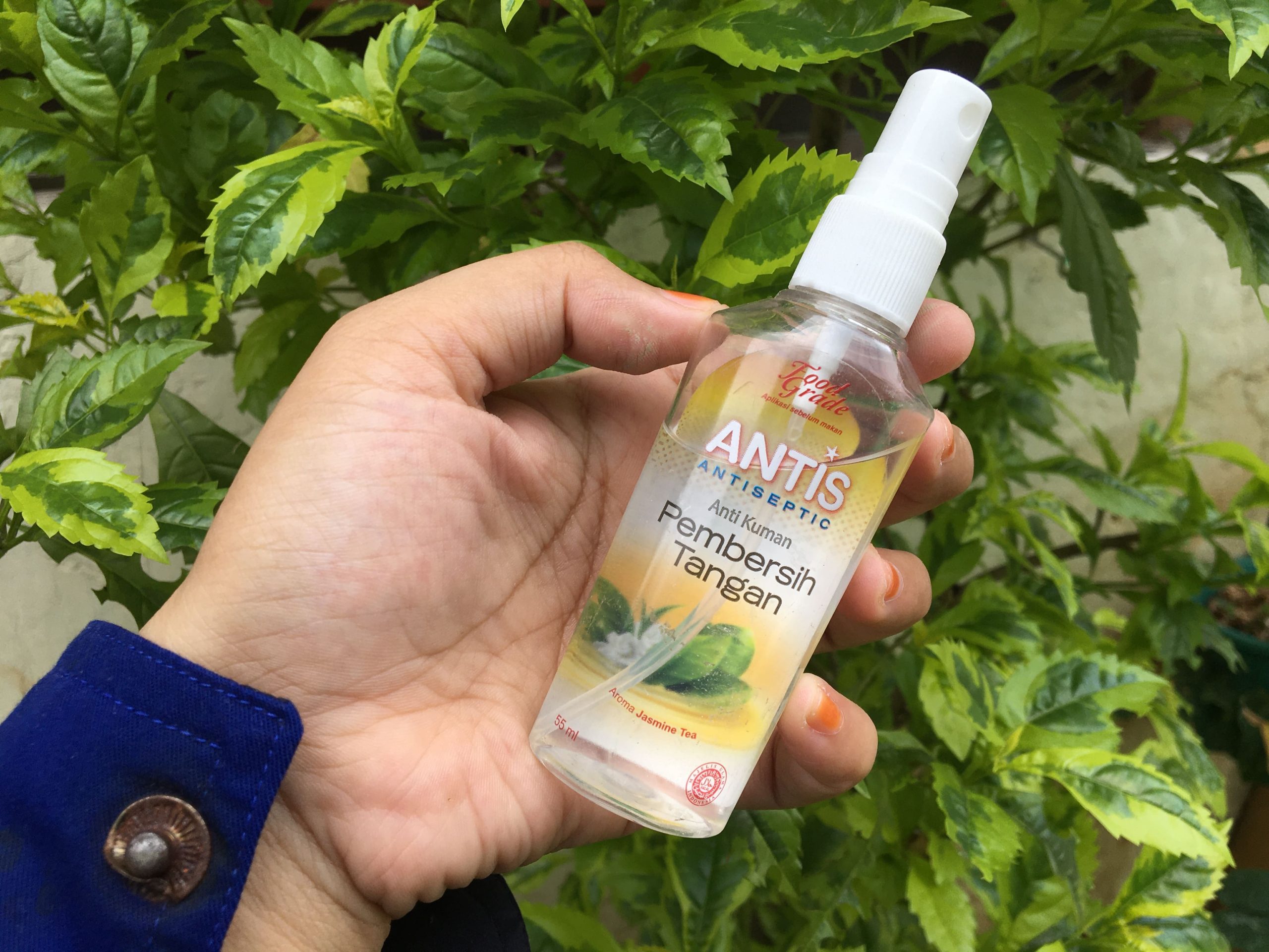 Review Antis Hand Sanitizer Spray Aroma Jasmine Tea